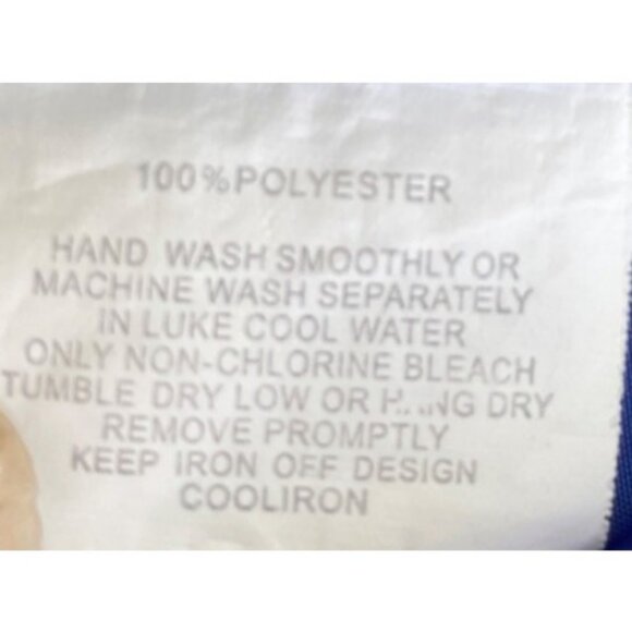 Kansas Jayhawks Colosseum Womens Puffer Vest S Blue & White 100% Polyester - Picture 6 of 10